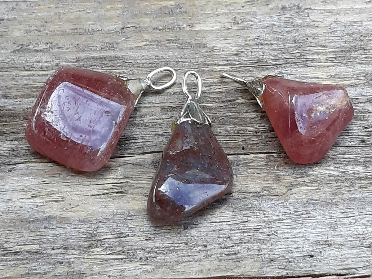 Edelsteen rode Aventurijn hanger